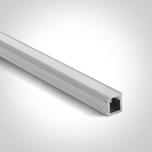 One Light 7901/AL ALU SURFACE PROFILE 2m FOR 5mm STRIPS + PC OPAL DIFF