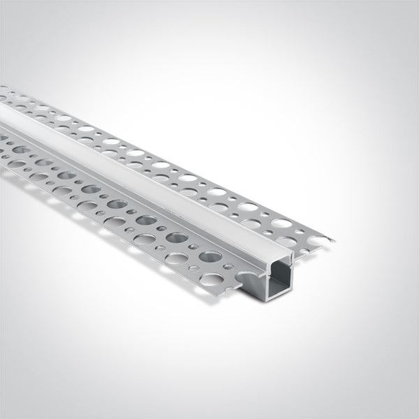 One Light 7901TR/AL ALU TRIMLESS PROFILE 2m FOR 10mm STRIPS + PC OPAL DIFF