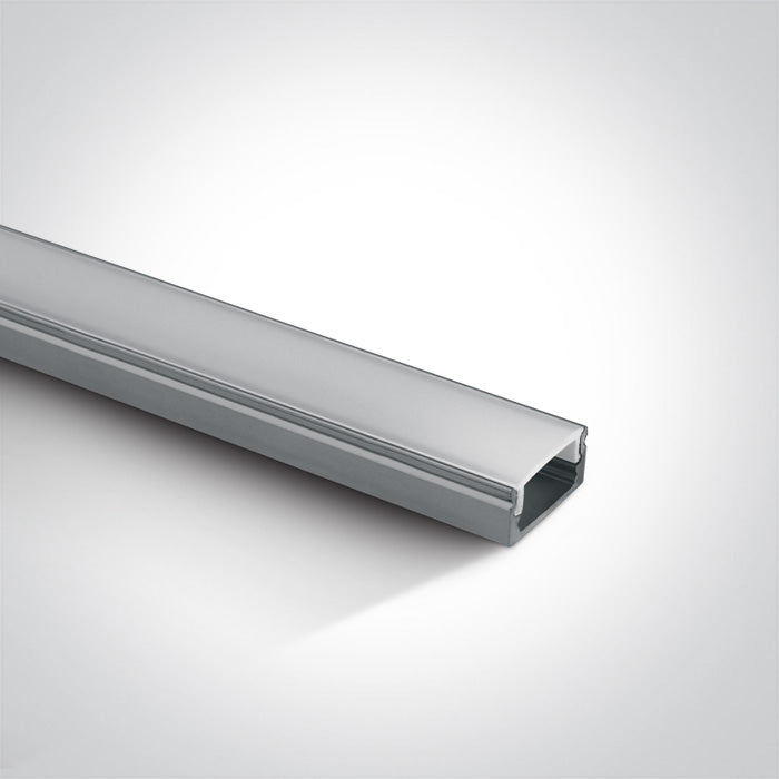 One Light 7902/AL ALUMINIUM PROFILE 2m + PC opal diffuser