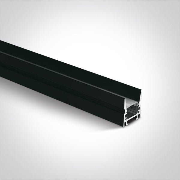 One Light 7903/B BLACK PROFILE 2m + PC Opal diffuser DARK LIGHT