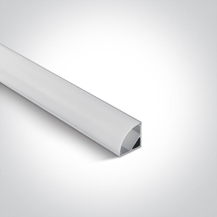 One Light 7908A/AL ALU TRIANGLE PROFILE 2m FOR 10mm STRIPS + PC OPAL DIFF