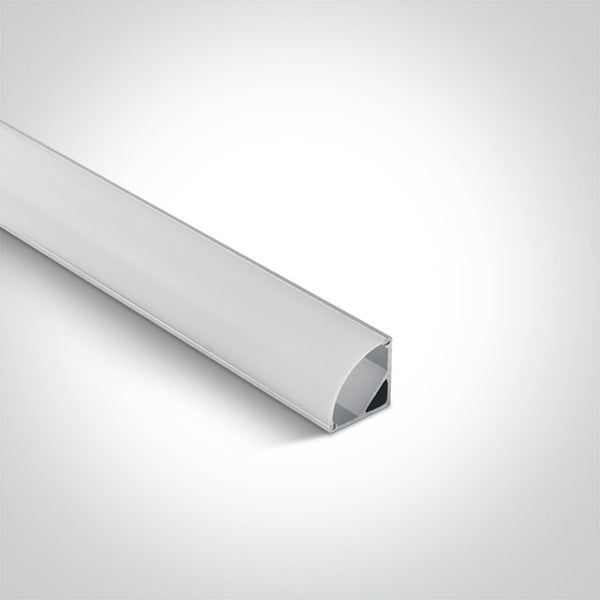 One Light 7908A/AL ALU TRIANGLE PROFILE 2m FOR 10mm STRIPS + PC OPAL DIFF