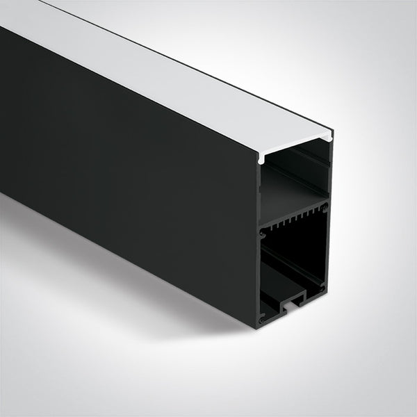 One Light 7910/B BLACK PROFILE 2m + PC OPAL DIFFUSER