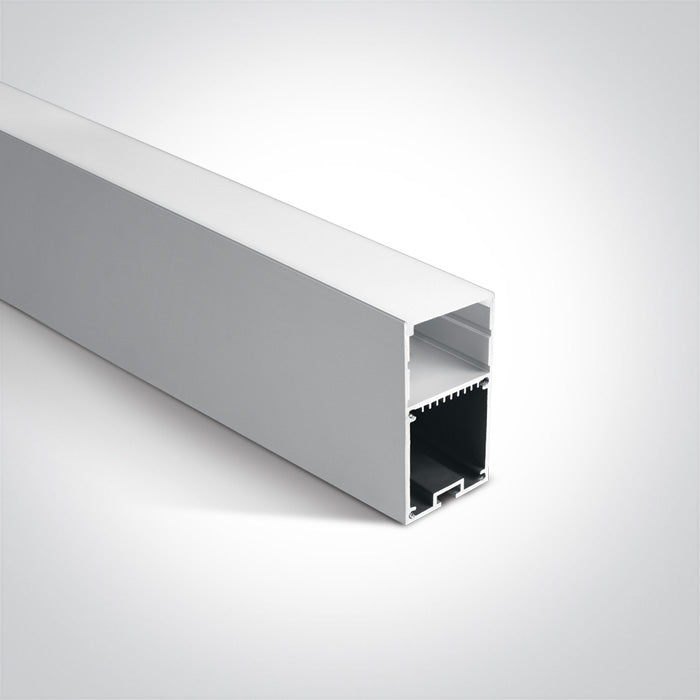 One Light 7910/AL ALUMINIUM PROFILE 2m + PC opal diffuser