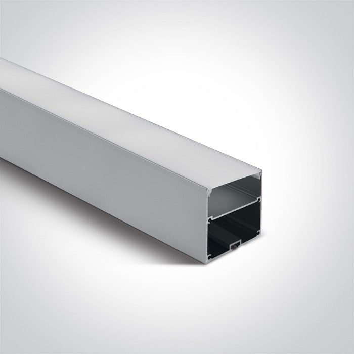 One Light 7910A/AL ALU SURFACE PROFILE 2m FOR 45mm STRIPS + PC OPAL DIFF