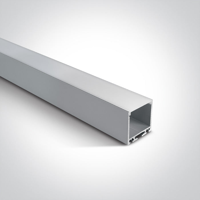 One Light 7912/AL ALUMINIUM PROFILE 2m + PC opal diffuser