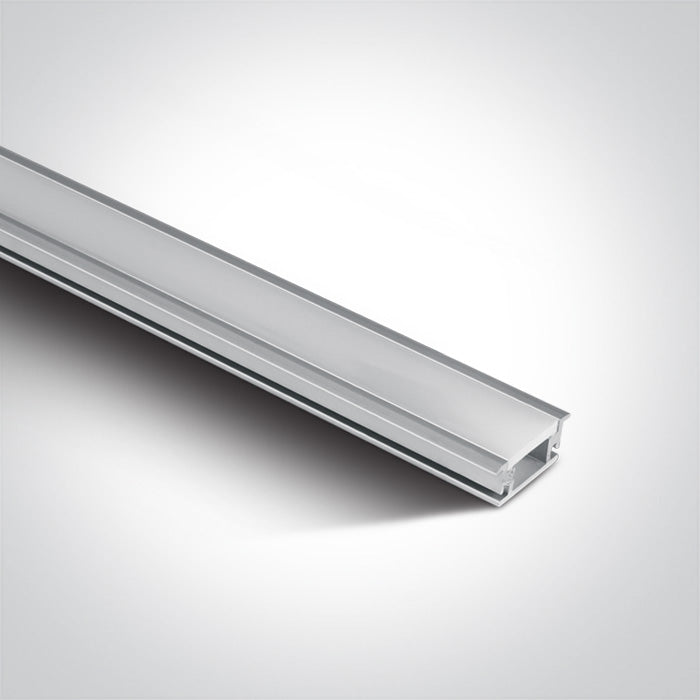 One Light 7914R/AL ALUMINIUM INGROUND PROFILE 2m + 3mm PC opal diffuser IP67