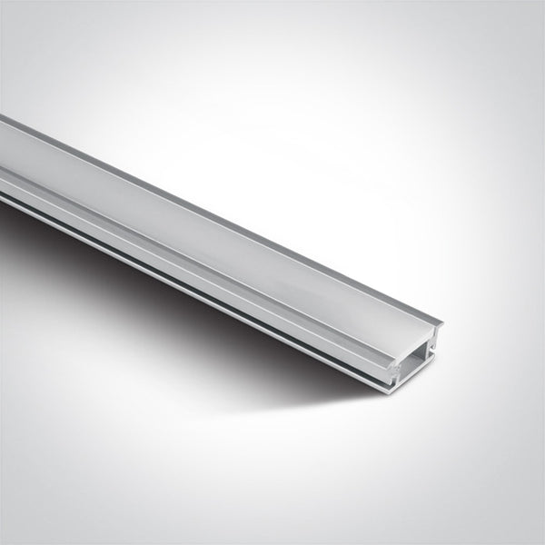 One Light 7914R/AL ALUMINIUM INGROUND PROFILE 2m + 3mm PC opal diffuser IP67