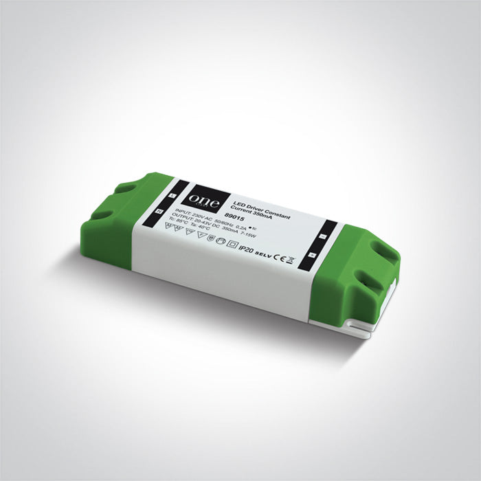 One Light 89015 LED DRIVER 7-15w 350mA INPUT 230v