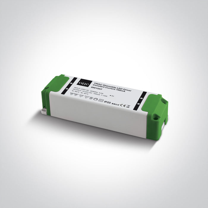 One Light 89015AT LED DIMMABLE DRIVER 700mA 7-15w INPUT 230v
