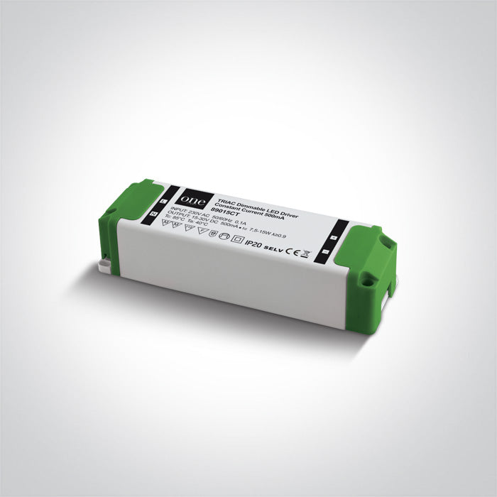 One Light 89015CT LED DIMMABLE DRIVER 500mA 7,5-15w INPUT 230v