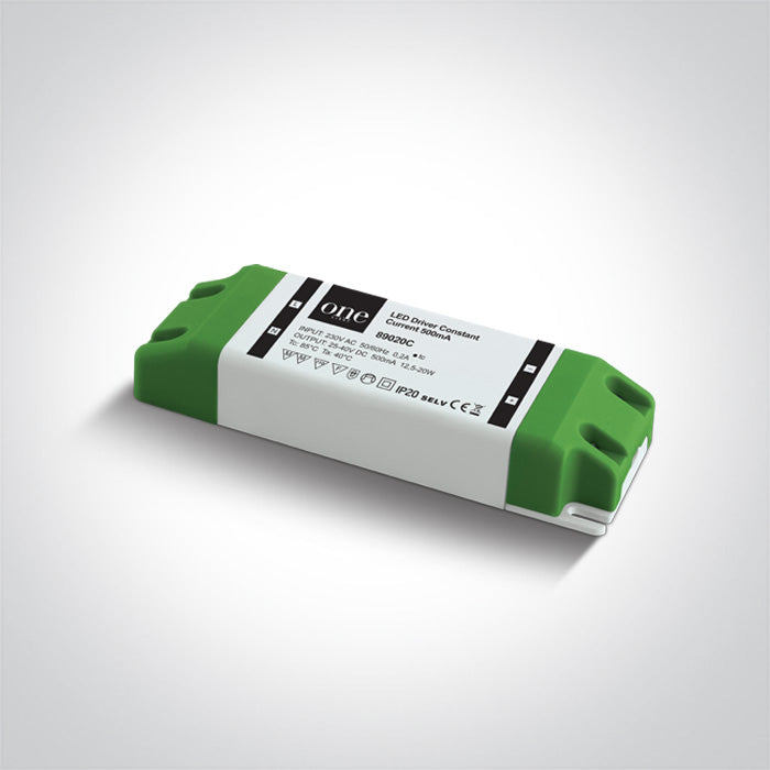 One Light 89020C LED DRIVER 500mA 12,5-20w INPUT 230v