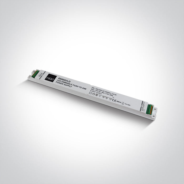 One Light 89060VLD PUSH TO DIMM DIMMABLE DRIVER 24v 60w 230V