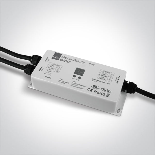 One Light 89100LP DALI / PUSH TO DIMM 4-CHANNEL CONTROLLER IP67 12-36v