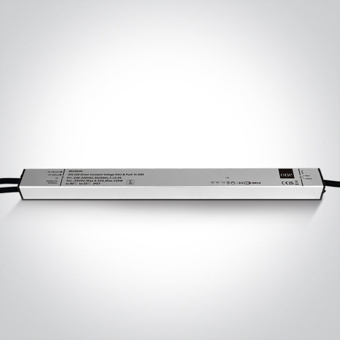 One Light 89150VPL DALI & PUSH TO DIM DIMMABLE DRIVER 24V DC 15-150W IP67 230V