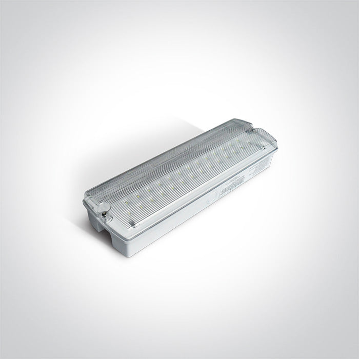 One Light 89404 WHITE LED 7w EMERGENCY M3hrs IP65 230v