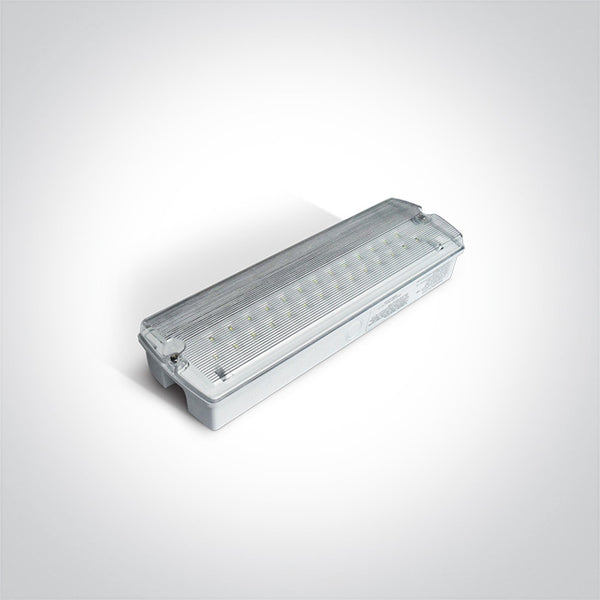 One Light 89404 WHITE LED 7w EMERGENCY M3hrs IP65 230v