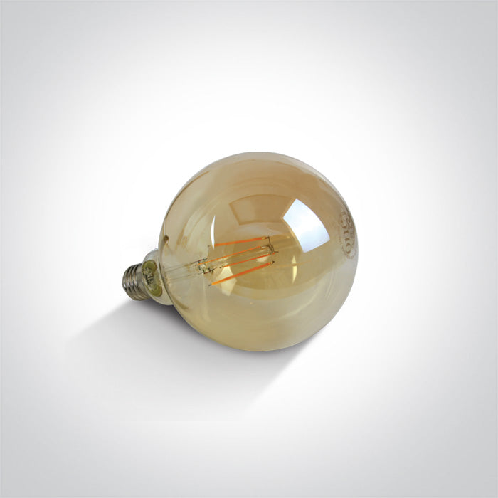 One Light 9G06RD/A/E RETRO LED 7W AMBER G125 E27 230V DIMMABLE