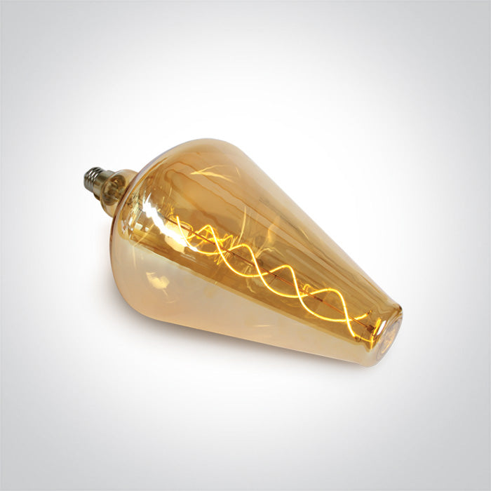 One Light 9G08D/A DECORATIVE LED LAMP E27 8w AMBER 230v