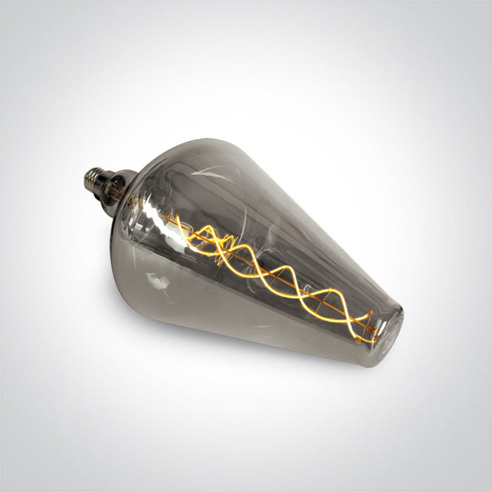 One Light 9G08D/DC DECORATIVE LED LAMP E27 8w DARK CHROME 230v