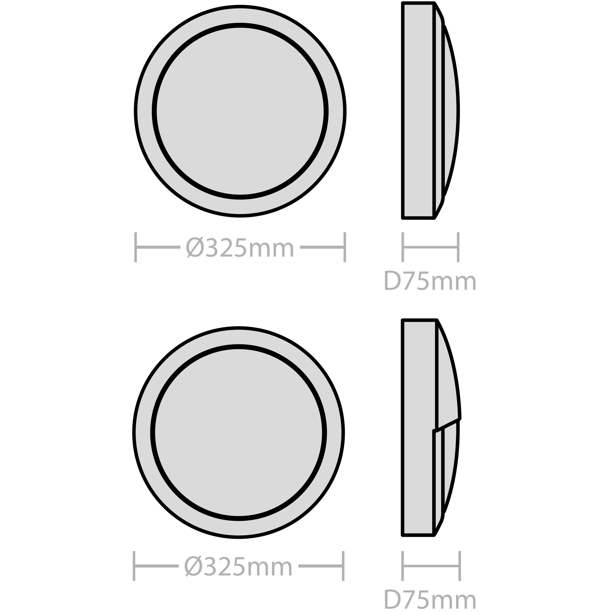Red Arrow APOL16W/4PK-CCT Apollo Bulkhead Wht 4pc Contractor Pack 9/12/16W 3CCT 3/4/6K
