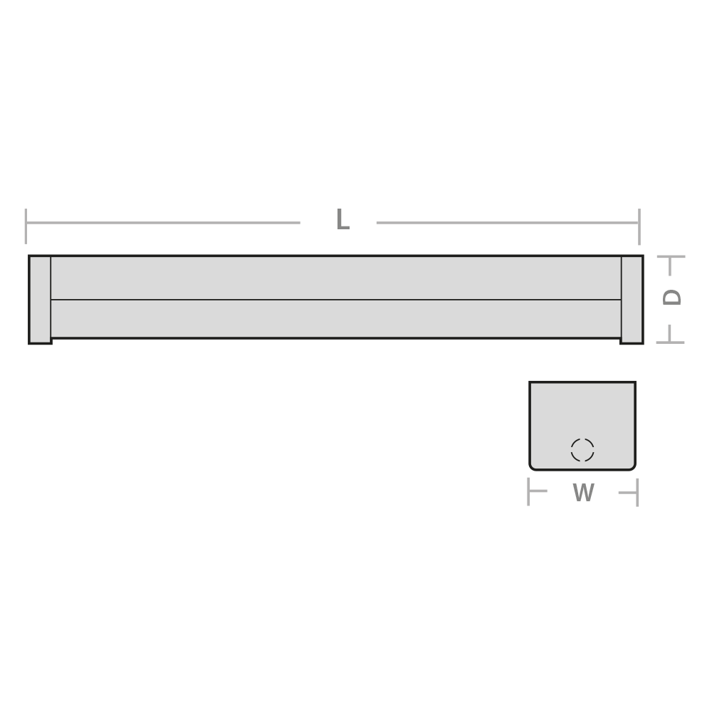 Red Arrow BF550WE-1 BF Batten 1500mm Twin c/w 3HR Emergency
