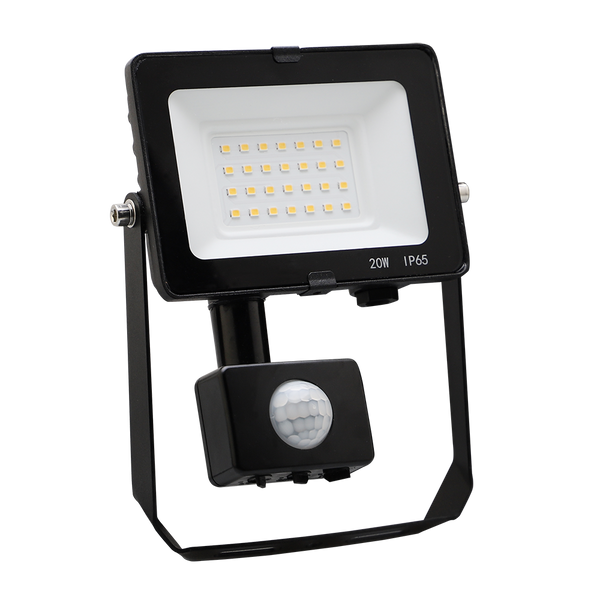 Red Arrow CMT20PIR-40 Comet Floodlight 20W 2000lm c/w PIR 4000K IP65 Black