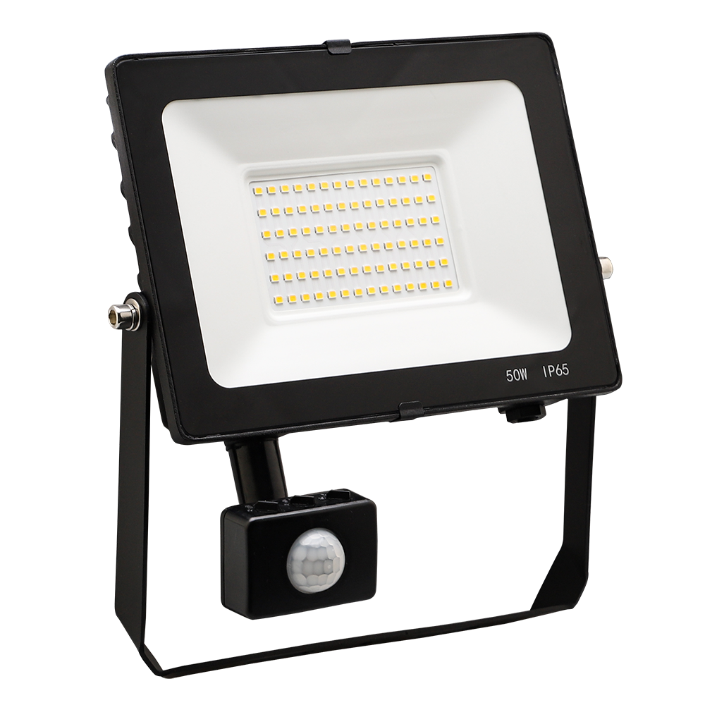 Red Arrow CMT50PIR-40 Comet Floodlight 50W 5000lm c/w PIR 4000K IP65 Black