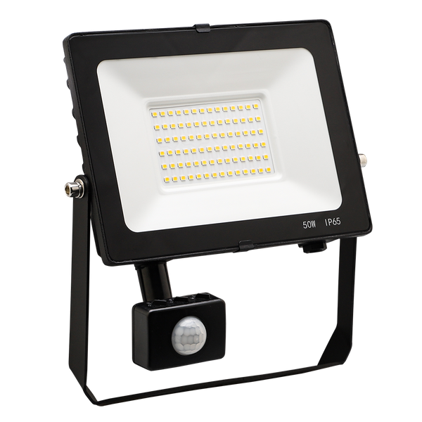 Red Arrow CMT50PIR-40 Comet Floodlight 50W 5000lm c/w PIR 4000K IP65 Black