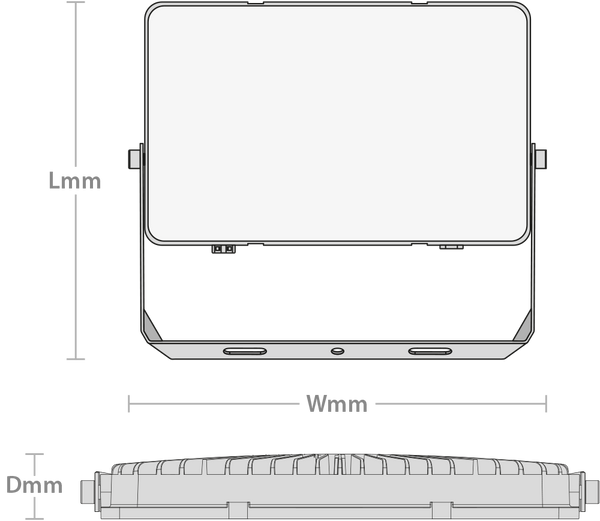 Comet Site Floodlight 150W 15000lm 4000K IP65 Yellow
