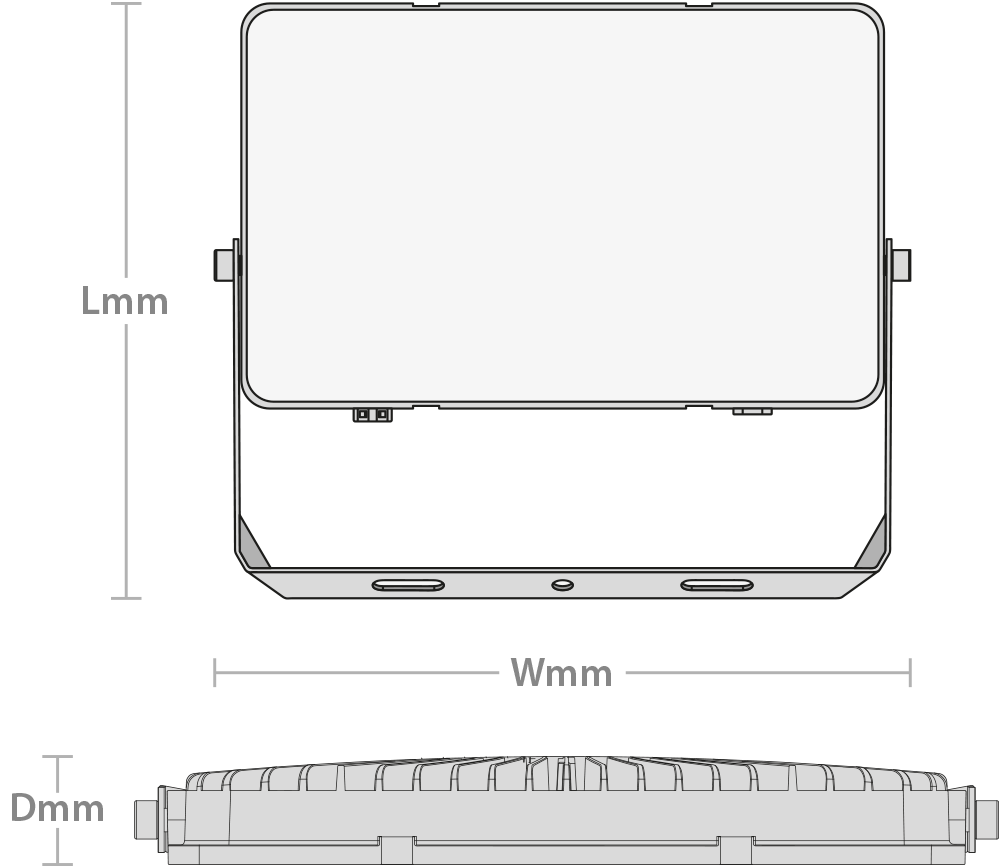 Comet Floodlight 150W 15000lm 4000K IP65 Black
