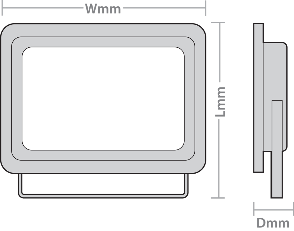 10W FLAC Floodlight 6000K