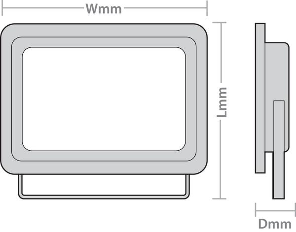 10W FLAC Floodlight 6000K