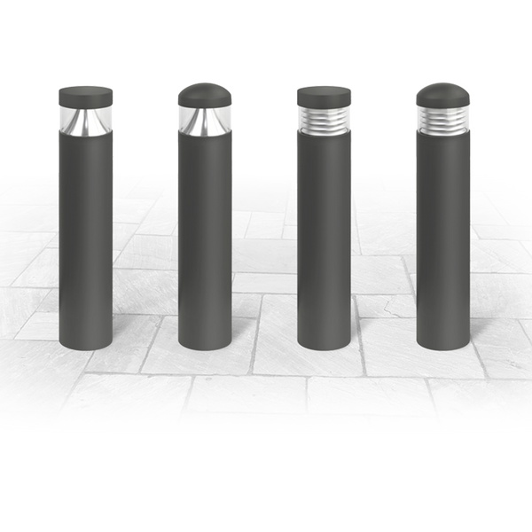 Red Arrow GRD24A-DL-CCT Guard Bollard Dome Head Louvre Anthracite 24W 2CCT