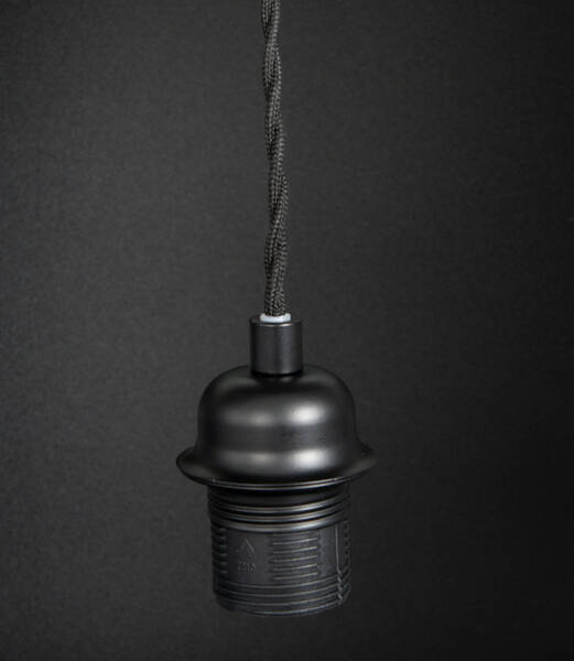 Leah Single Pendant ES/E27 Black