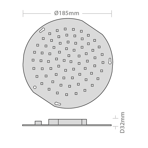 Circular Gear Tray 8W 4000K