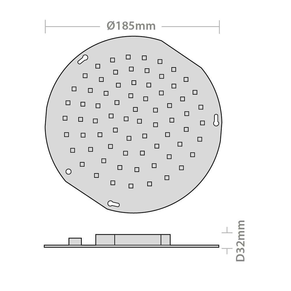 Red Arrow GTC8-40 Circular Gear Tray 8W 4000K