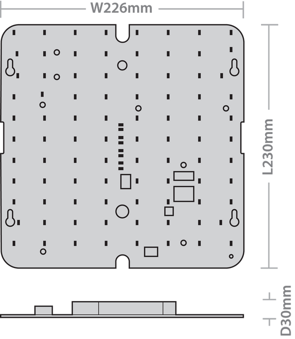Red Arrow GTS13/MS-35 Square Gear Tray 13W 3500K c/w M/W Sensor