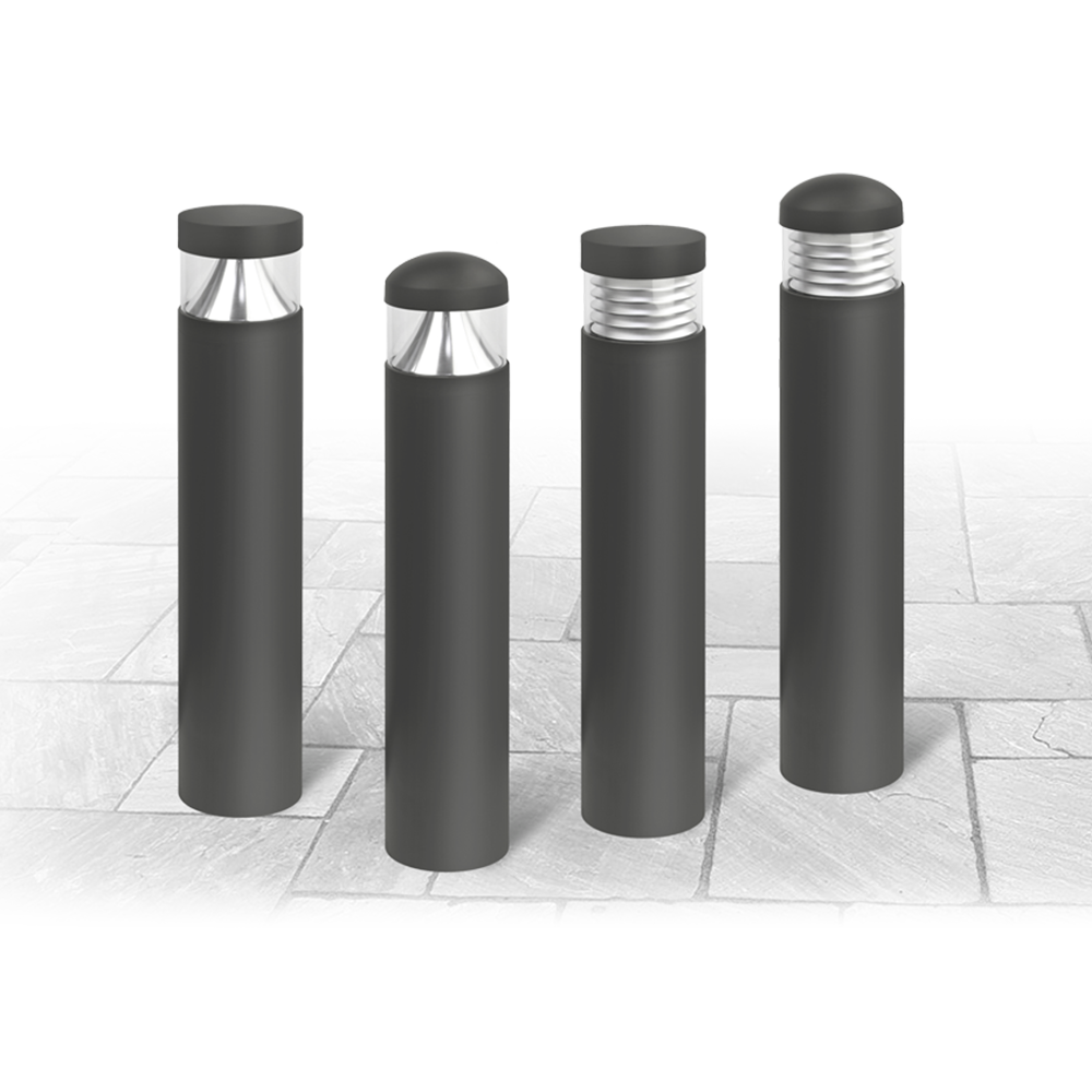 Red Arrow GRD24A-DC-EM-CCT Guard Bollard Dome Head Cone Anthracite 24W 2CCT 3Hr EM