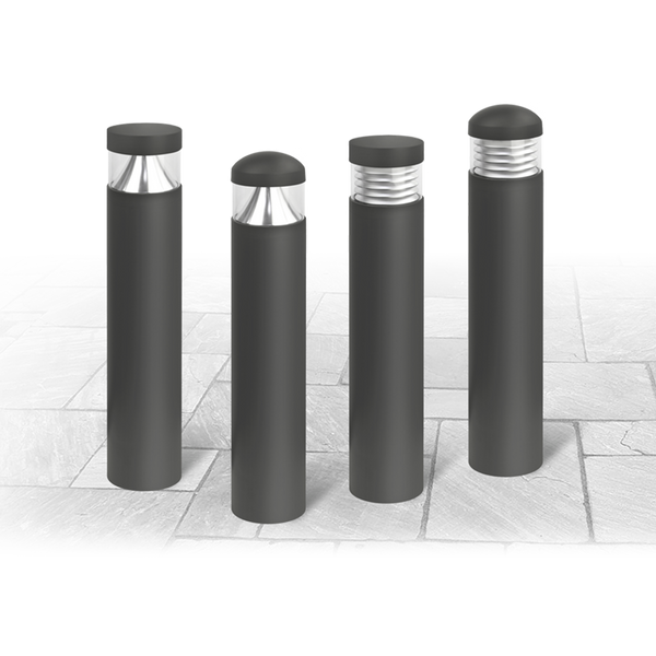 Red Arrow GRD24A-FC-EM-CCT Guard Bollard Flat Head Cone Anthracite 24W 2CCT 3Hr EM