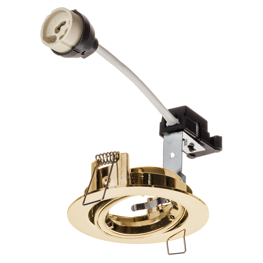 Red Arrow HP/TB Hoop Plus GU10 Downlight Tilt Brass