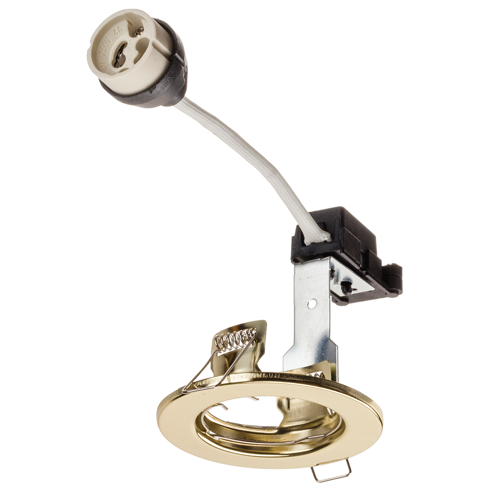 Red Arrow HS/FB Hoop GU10 Downlight Fixed Brass