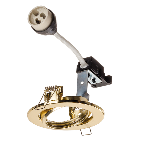 Red Arrow HS/TB Hoop GU10 Downlight Tilt Brass