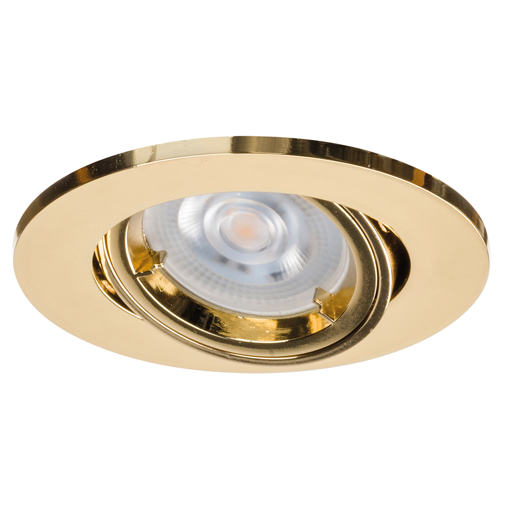 Ignis Plus GU10 Downlight Tilt Brass