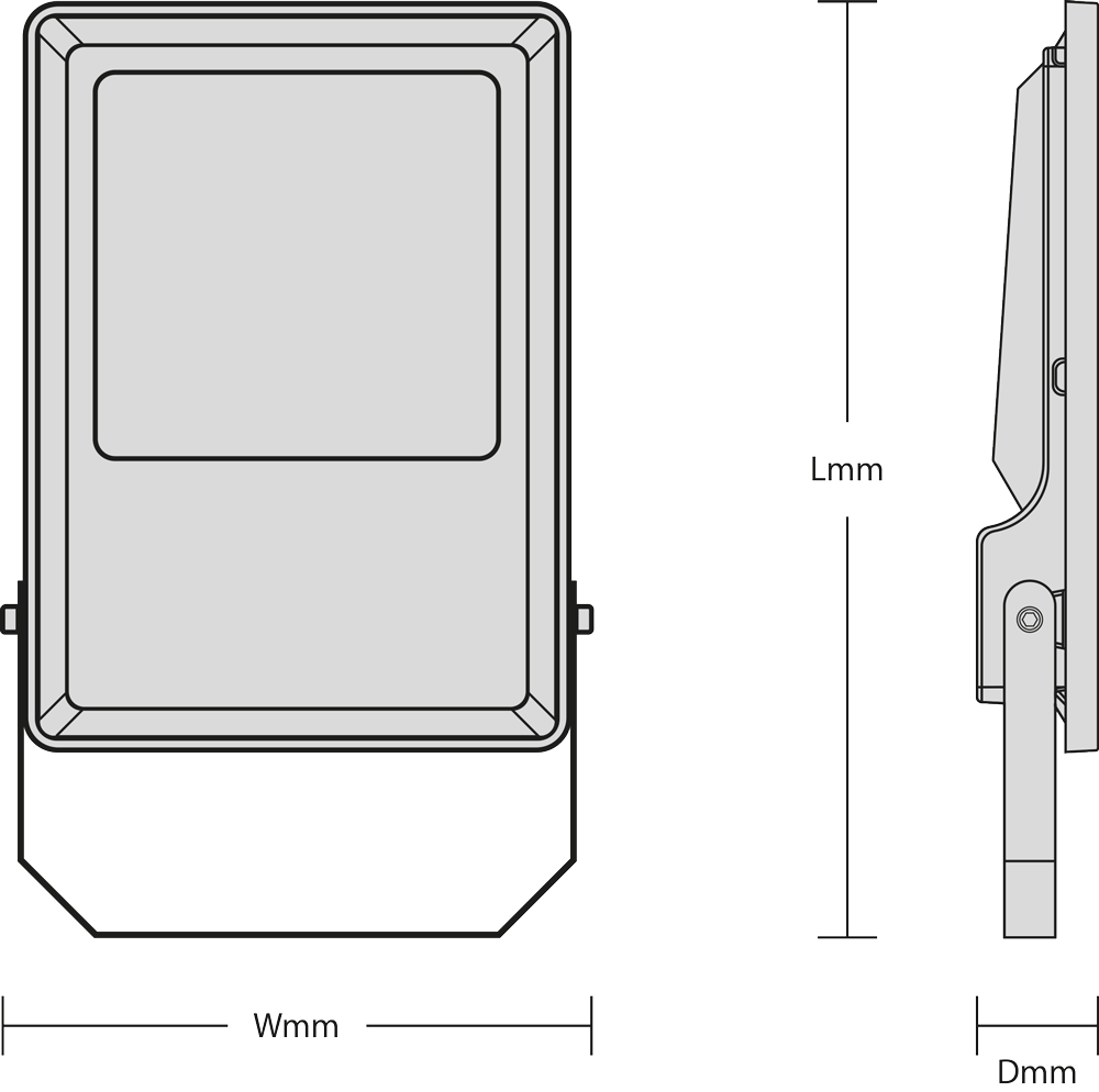 Jupiter 100W 14000 lm Symmetrical Floodlight 4000K