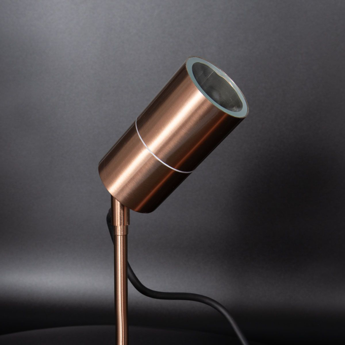 Luso II GU10 Single Spike Light Copper KSR13110
