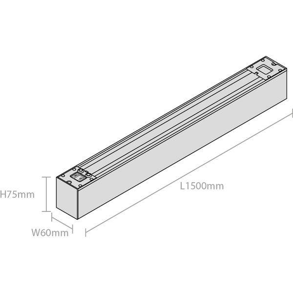 Red Arrow LAS5P/B/CCT Laser Linear 1500mm 6000lm 50W Black
