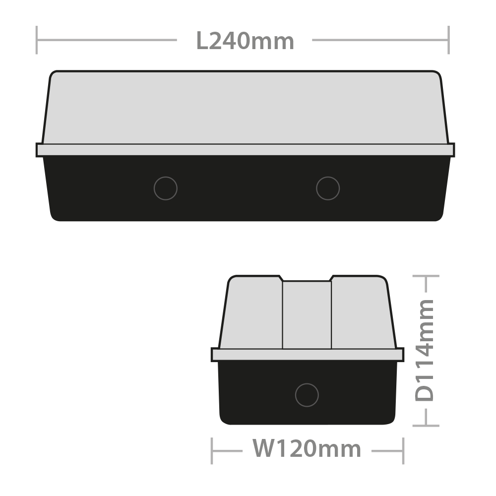 Red Arrow LF12LEDBA LF12 Bulkhead Amber Diffuser