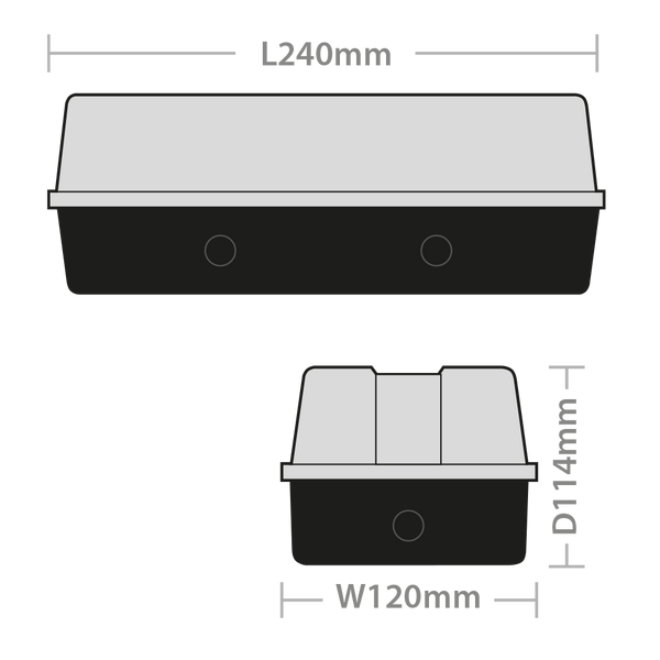 LF12 Bulkhead Amber Diffuser