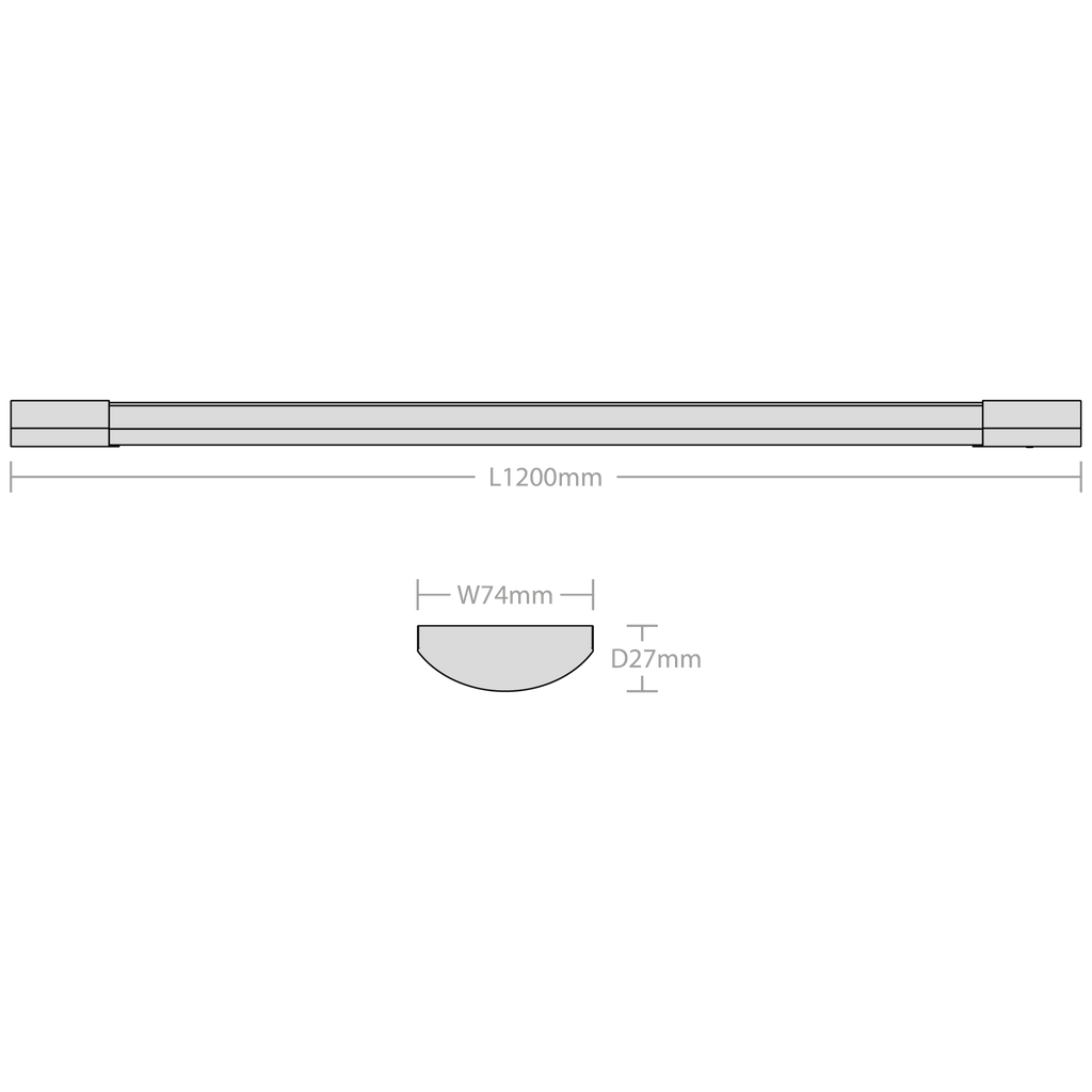Linear II LED Slim Batten 1200mm